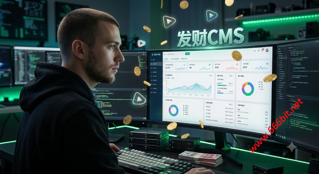 💸 搞钱必备！发财CMS：X视频站长的一键式自动化搞钱源码